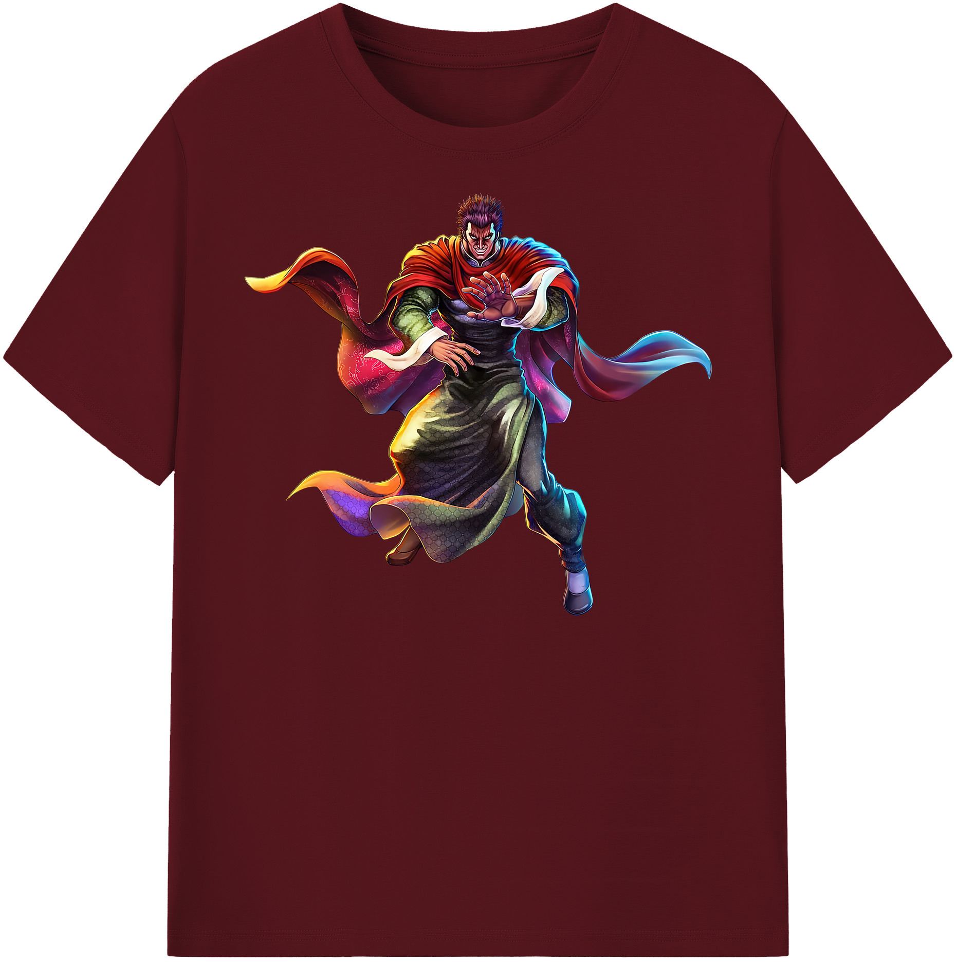 （画像用） 北斗の拳 Fist of the North Star 綿100％半袖Tシャツ（フロントプリント）